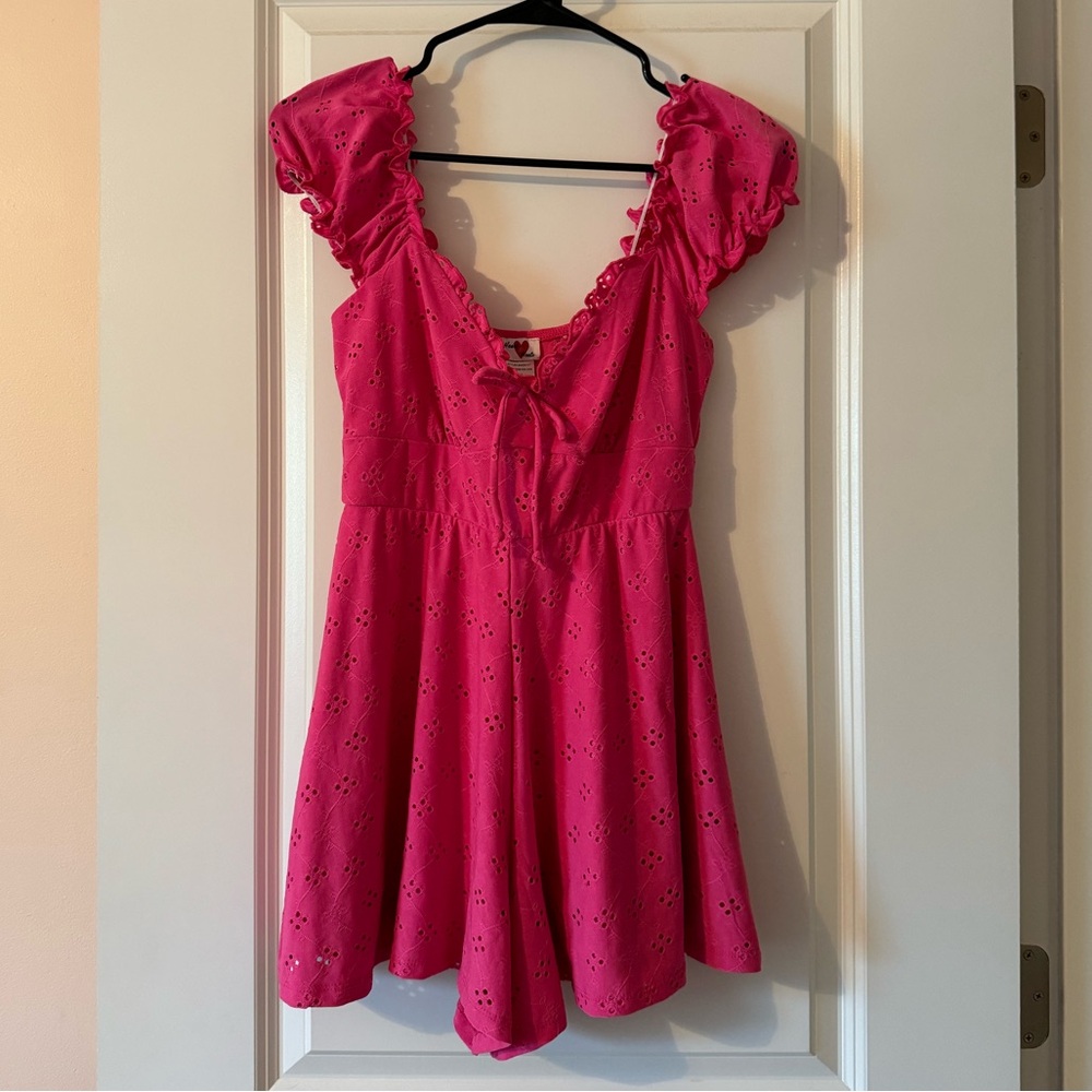 Heart & Heels Pink Dress/Romper | SIZE MEDIUM